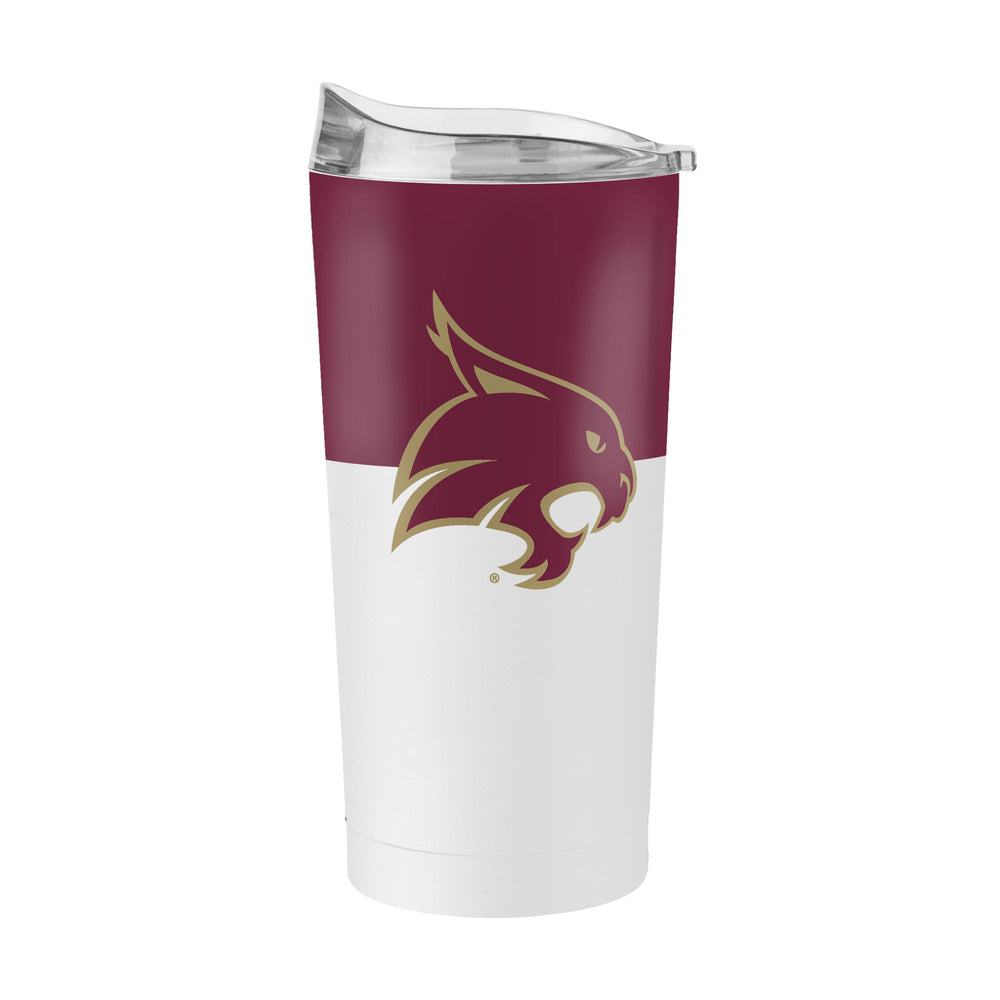 Texas State 20oz Colorblock Powder Coat Tumbler