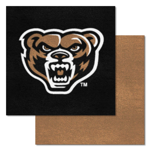 Oakland Golden Grizzlies Team Carpet Tiles - 45 Sq Ft. - Oakland