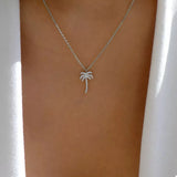 Palm Tree Pendant Necklace - Trendsi - Flyclothing LLC