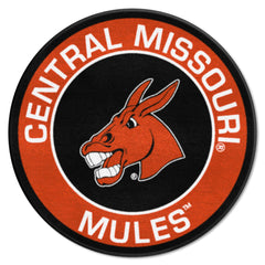 Central Missouri Mules Roundel Rug - 27in. Diameter - Central Missouri