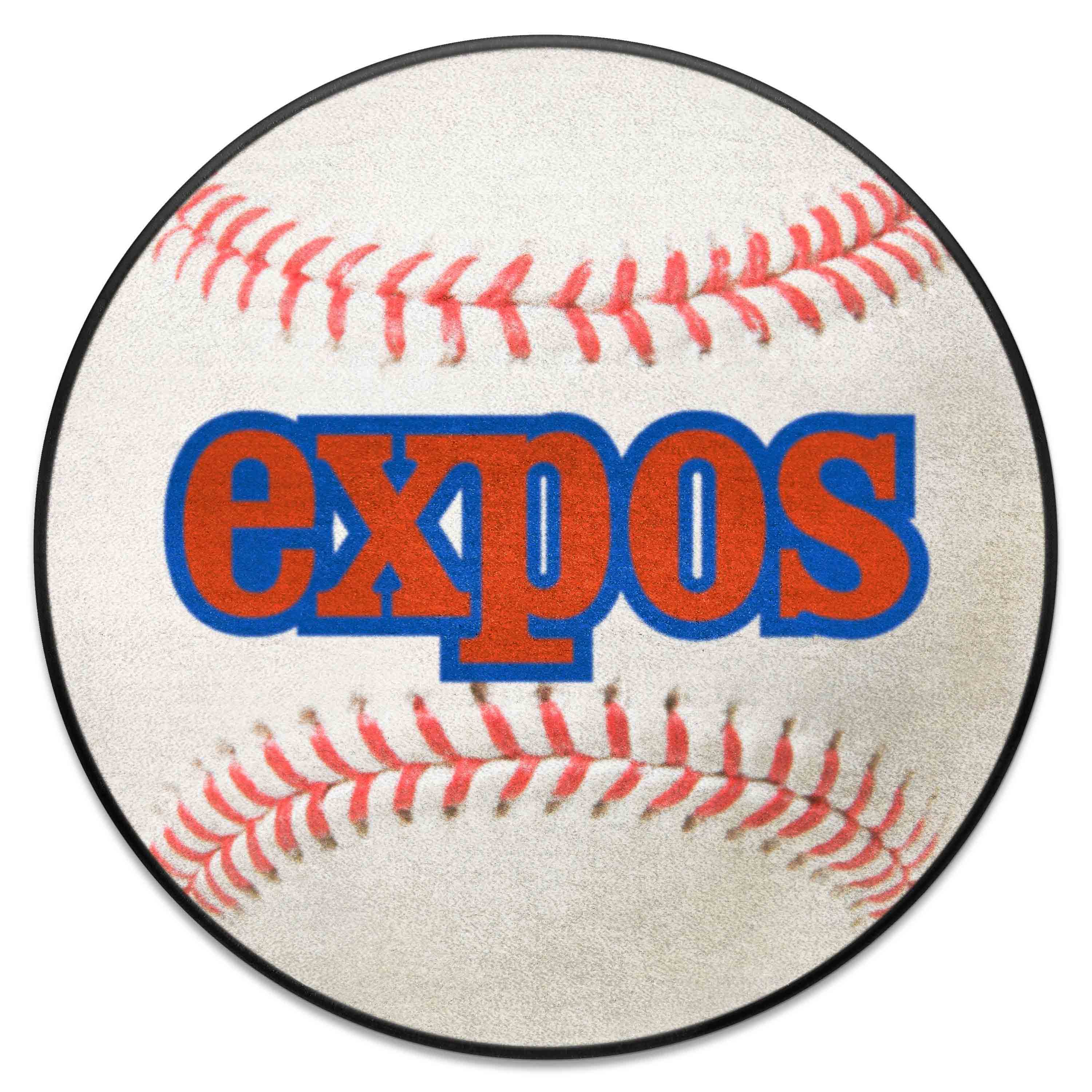 Montreal Expos Baseball Rug - 27in. Diameter - Montreal Expos