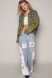 POL Plaid Button Down Shirt with Chest Pockets - Trendsi