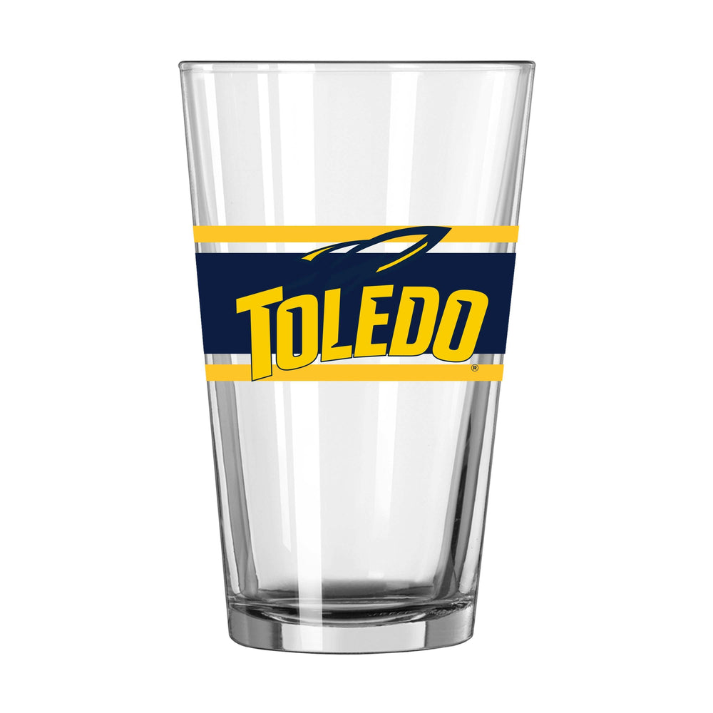 Toledo 16oz Stripe Pint Glass - Logo Brands - Flyclothing LLC