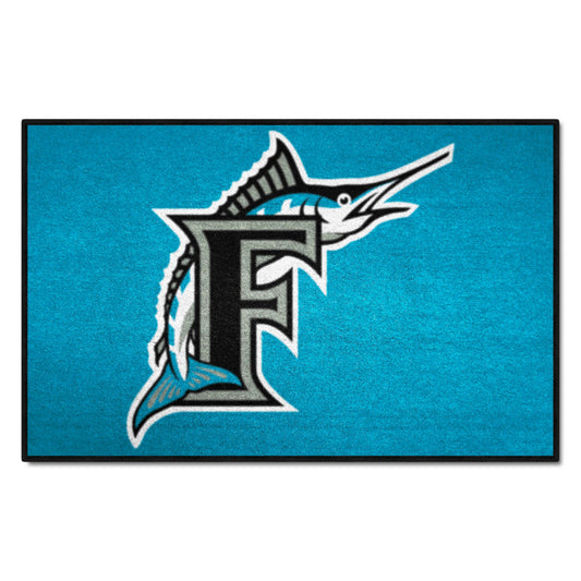 Florida Marlins Starter Mat Accent Rug - 19in. x 30in. - Florida Marlins