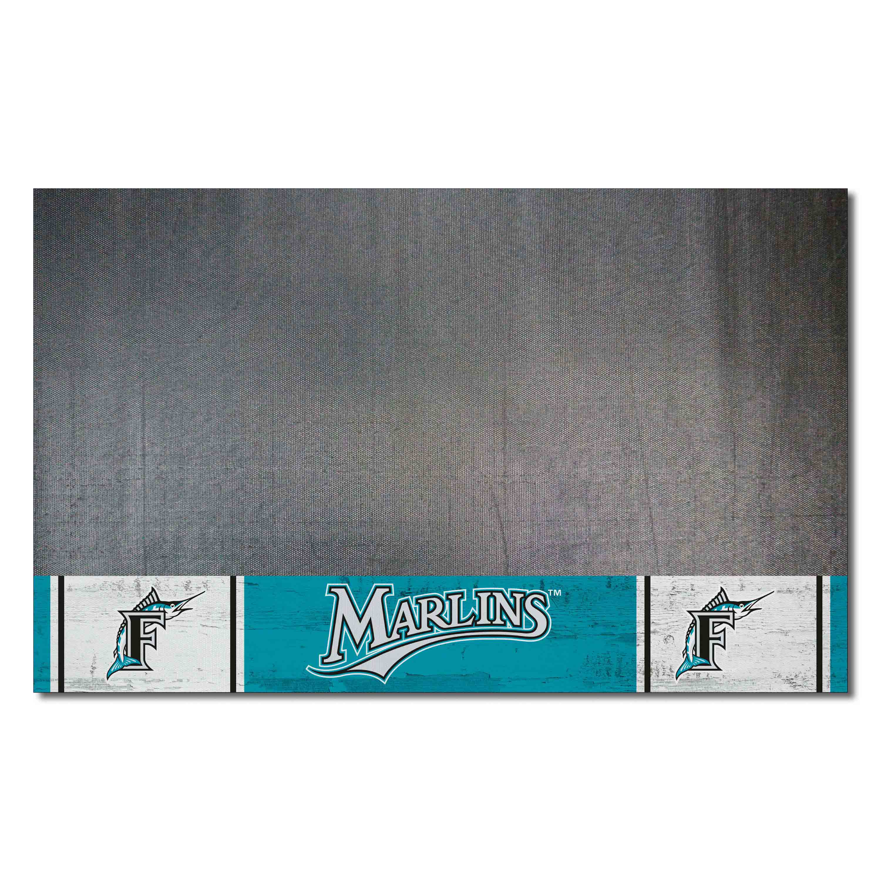 Florida Marlins Vinyl Grill Mat - 26in. x 42in. - Florida Marlins