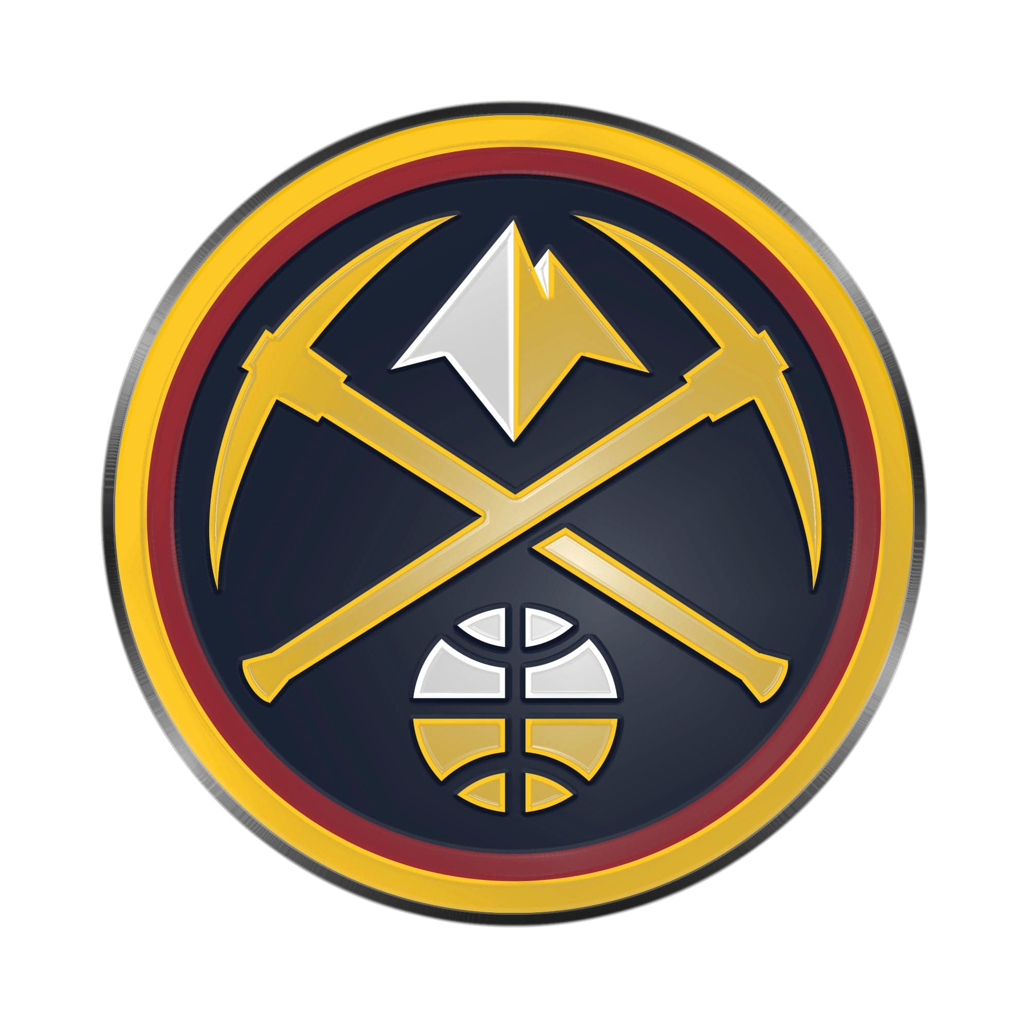 Denver Nuggets 3D Color Metal Emblem - Denver Nuggets