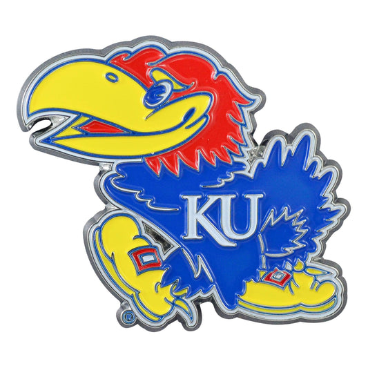 Kansas Jayhawks 3D Color Metal Emblem - Kansas