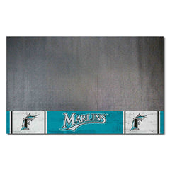 Florida Marlins Vinyl Grill Mat - 26in. x 42in. - Florida Marlins
