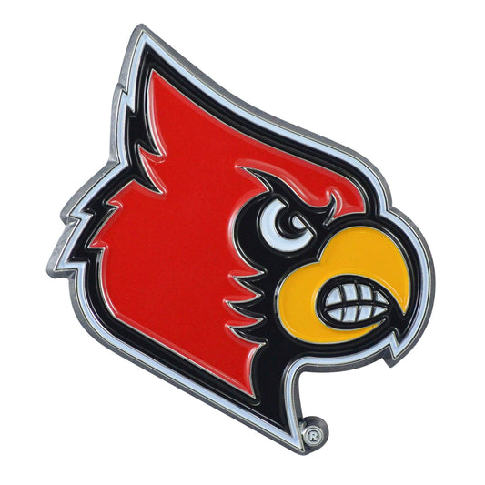 Louisville Cardinals 3D Color Metal Emblem - Louisville