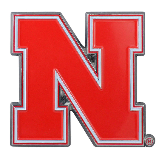 Nebraska Cornhuskers 3D Color Metal Emblem - Nebraska