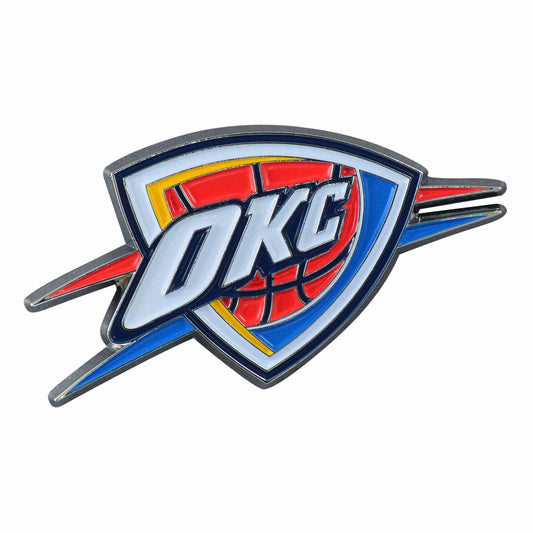 Oklahoma City Thunder 3D Color Metal Emblem - Oklahoma City Thunder