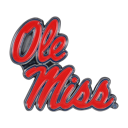 Ole Miss Rebels 3D Color Metal Emblem - Ole Miss