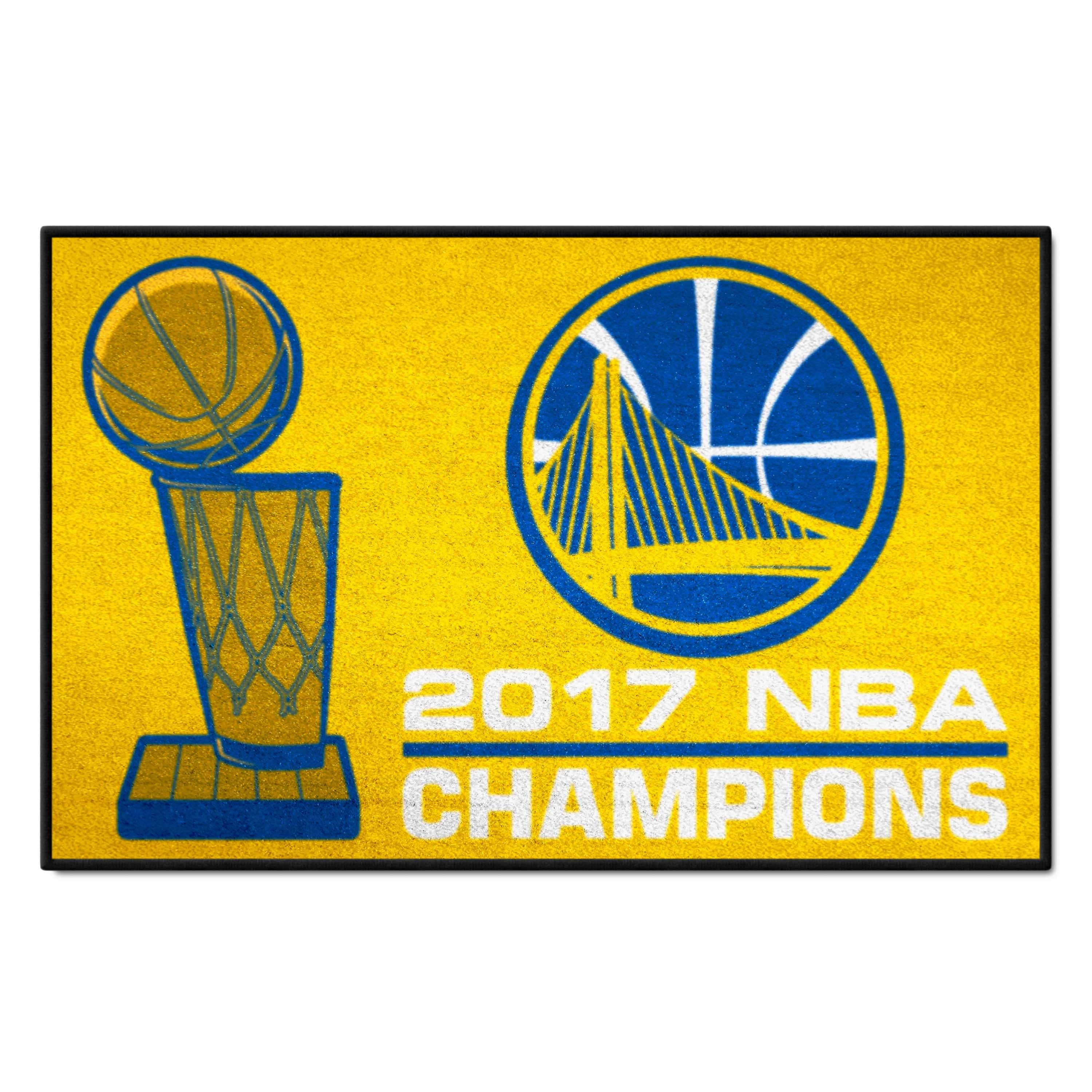 Golden State Warriors 2017 NBA Champions Starter Mat Accent Rug - 19in. x 30in. - Golden State Warriors