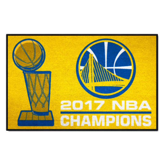 Golden State Warriors 2017 NBA Champions Starter Mat Accent Rug - 19in. x 30in. - Golden State Warriors