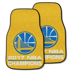 Golden State Warriors 2017 NBA Champions Front Carpet Car Mat Set - 2 Pieces - Golden State Warriors