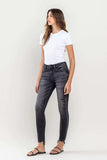 Lovervet Raw Hem Cropped Skinny Jeans - Trendsi - Flyclothing LLC