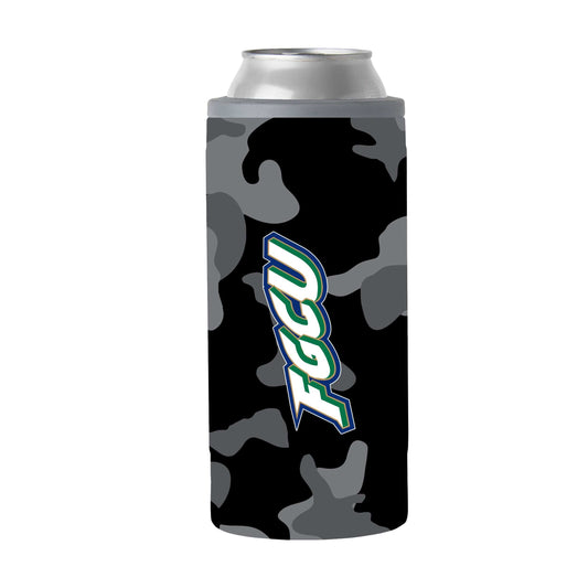 Florida Gulf Coast Black Camo 12oz Slim Can Coolie - Logo Brands - Flyclothing LLC