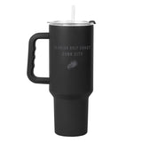 Florida Gulf Coast 40oz Black Tonal Powder Coat Tumbler