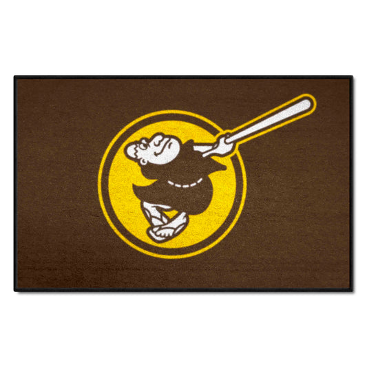 San Diego Padres Starter Mat Accent Rug - 19in. x 30in. - San Diego Padres