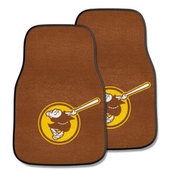 San Diego Padres Front Carpet Car Mat Set - 2 Pieces - San Diego Padres