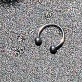 16G STEEL HORSE SHOE Circular Barbell 3/8 3mm