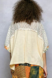 POL Floral Patchwork Lace Accent Blouse - Trendsi - Flyclothing LLC