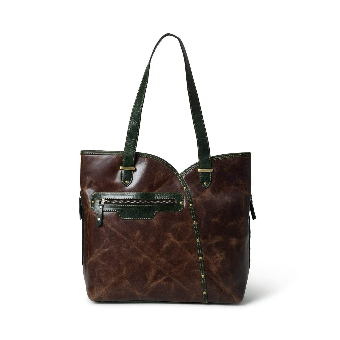 The Riley Handbag - Brown - Classy Leather Bags - Flyclothing LLC