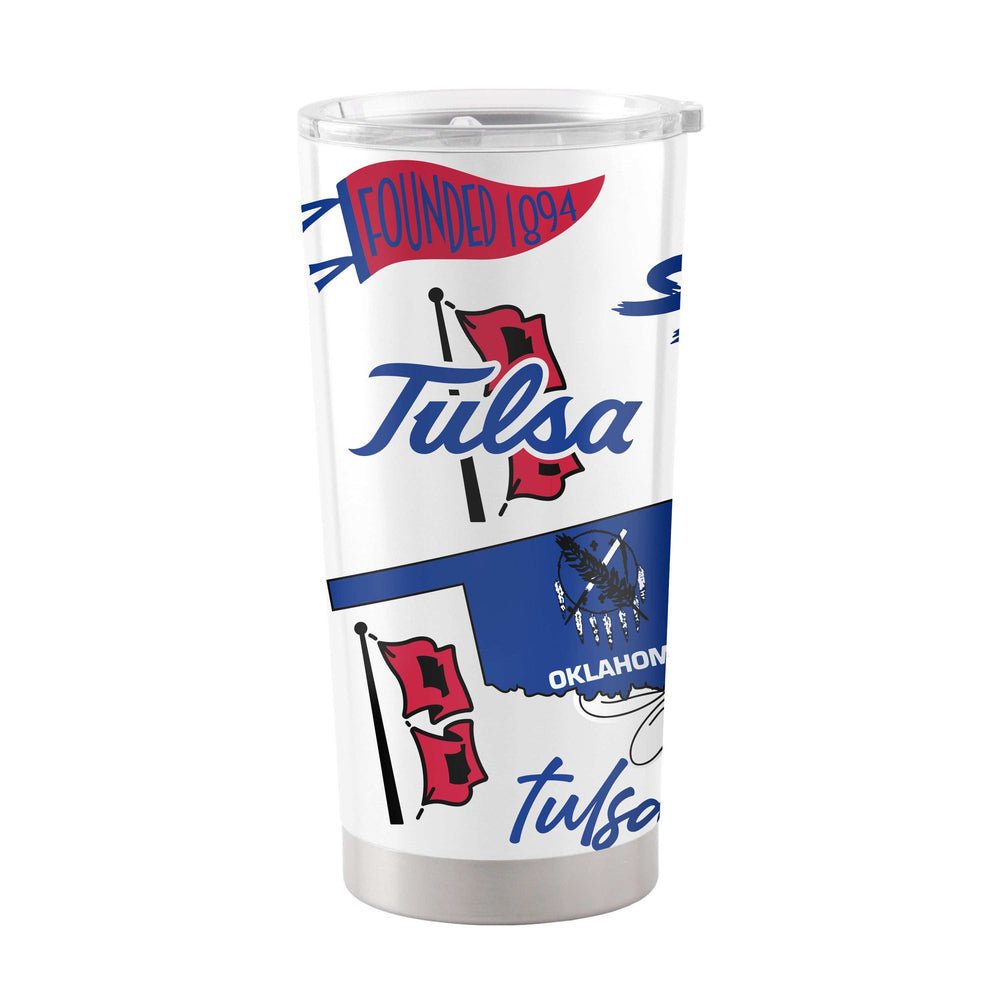 Tulsa 20oz Native Stainless Tumbler - Logo Brands - Flyclothing LLC