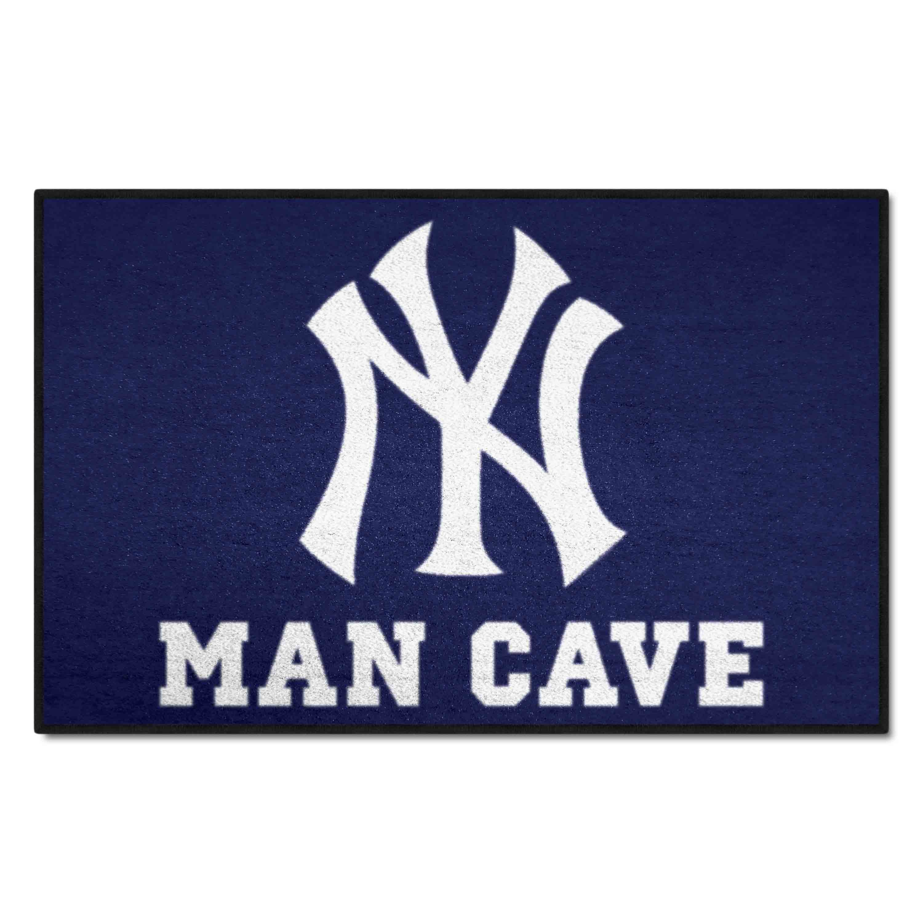 New York Yankees Man Cave Starter Mat Accent Rug - 19in. x 30in. - New York Yankees
