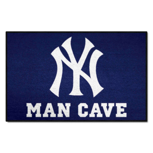 New York Yankees Man Cave Starter Mat Accent Rug - 19in. x 30in. - New York Yankees