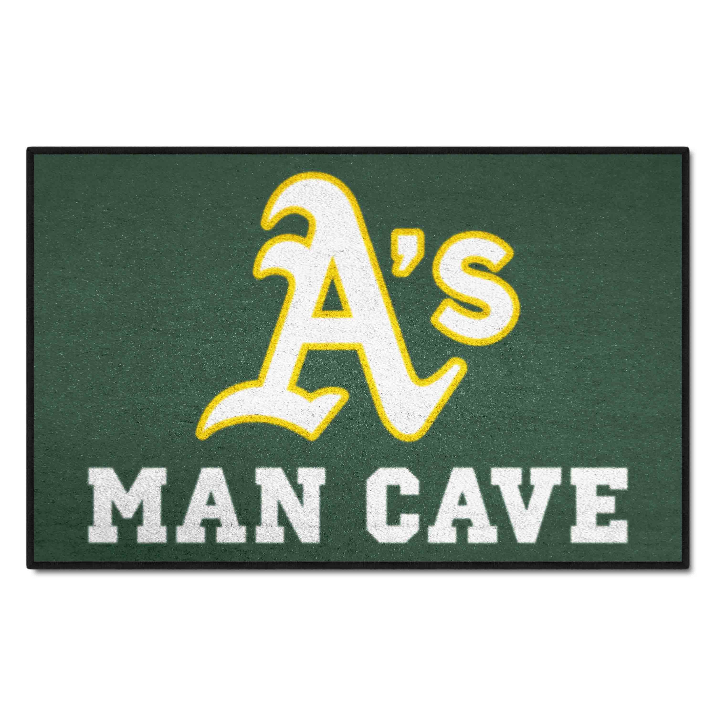 Oakland Athletics Man Cave Starter Mat Accent Rug - 19in. x 30in. - Oakland Athletics