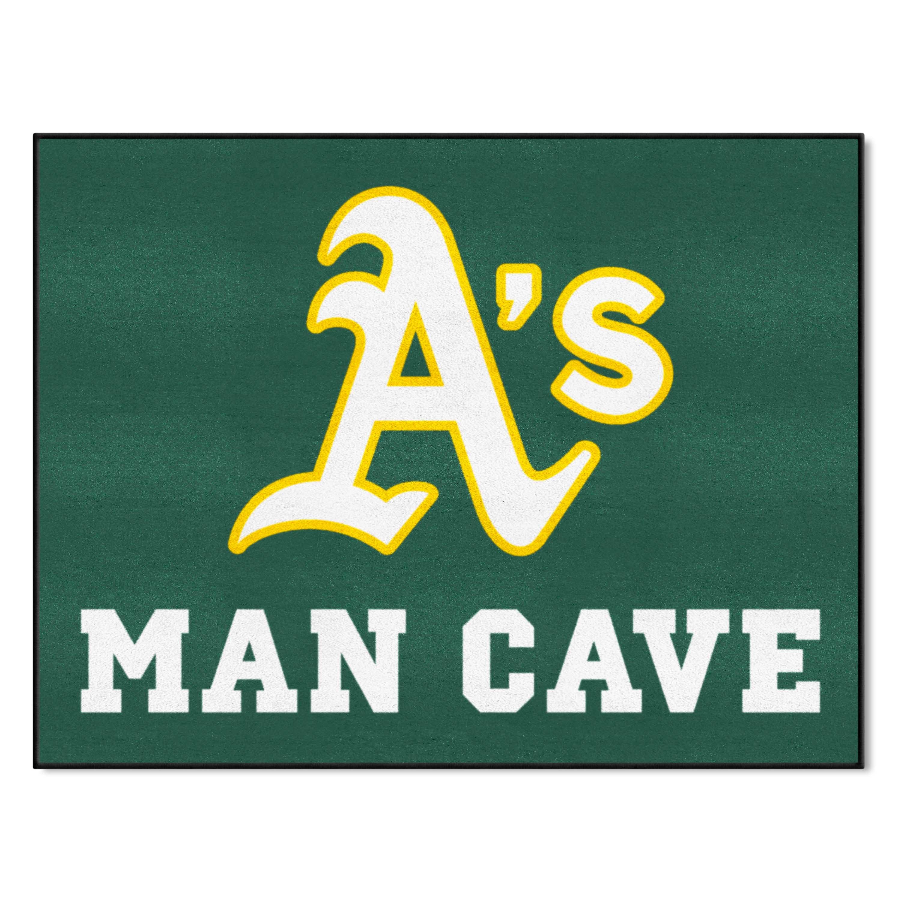 Oakland Athletics Man Cave All-Star Rug - 34 in. x 42.5 in. - Oakland Athletics