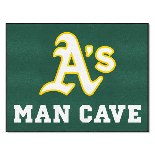Oakland Athletics Man Cave All-Star Rug - 34 in. x 42.5 in. - Oakland Athletics
