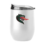 UAB 16oz Swagger White Powder Coat Curved Beverage