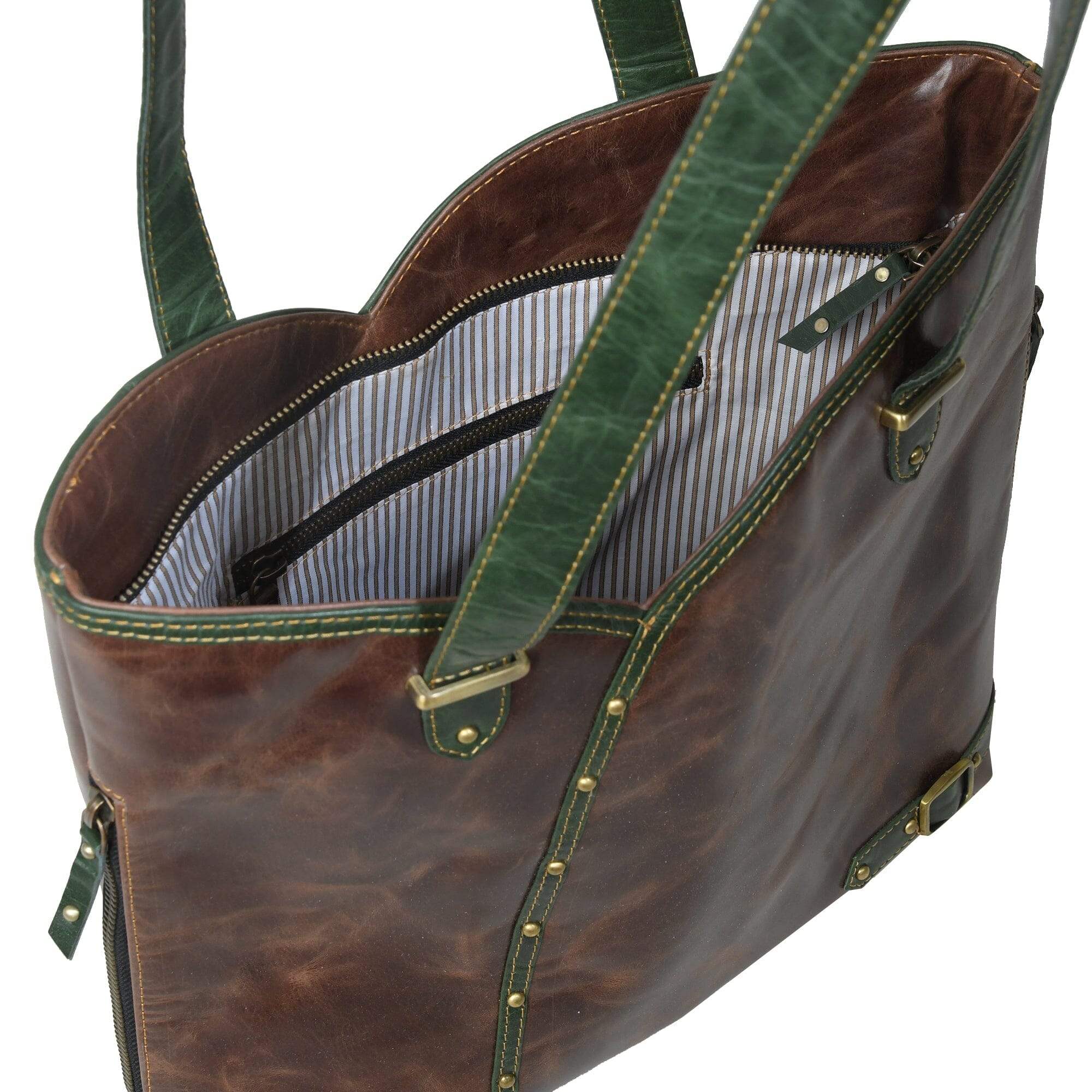 The Riley Handbag - Brown - Classy Leather Bags - Flyclothing LLC