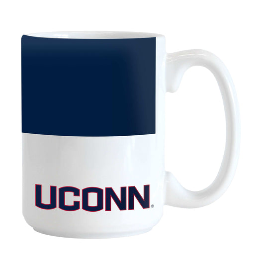 UConn 15oz Colorblock Sublimated Mug - Logo Brands - Flyclothing LLC