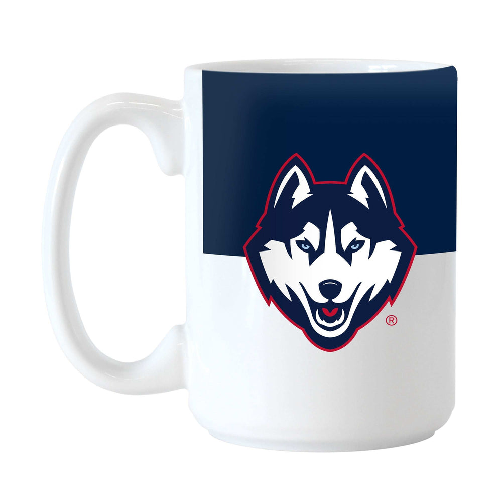 UConn 15oz Colorblock Sublimated Mug - Logo Brands - Flyclothing LLC