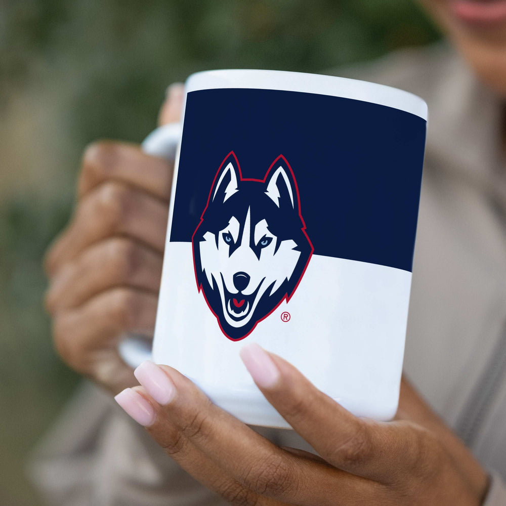 UConn 15oz Colorblock Sublimated Mug - Logo Brands - Flyclothing LLC