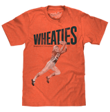 Wheaties Breakfast of Champions Football Player T-Shirt - Orange