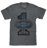 #1 Chevrolet T-Shirt - Gray