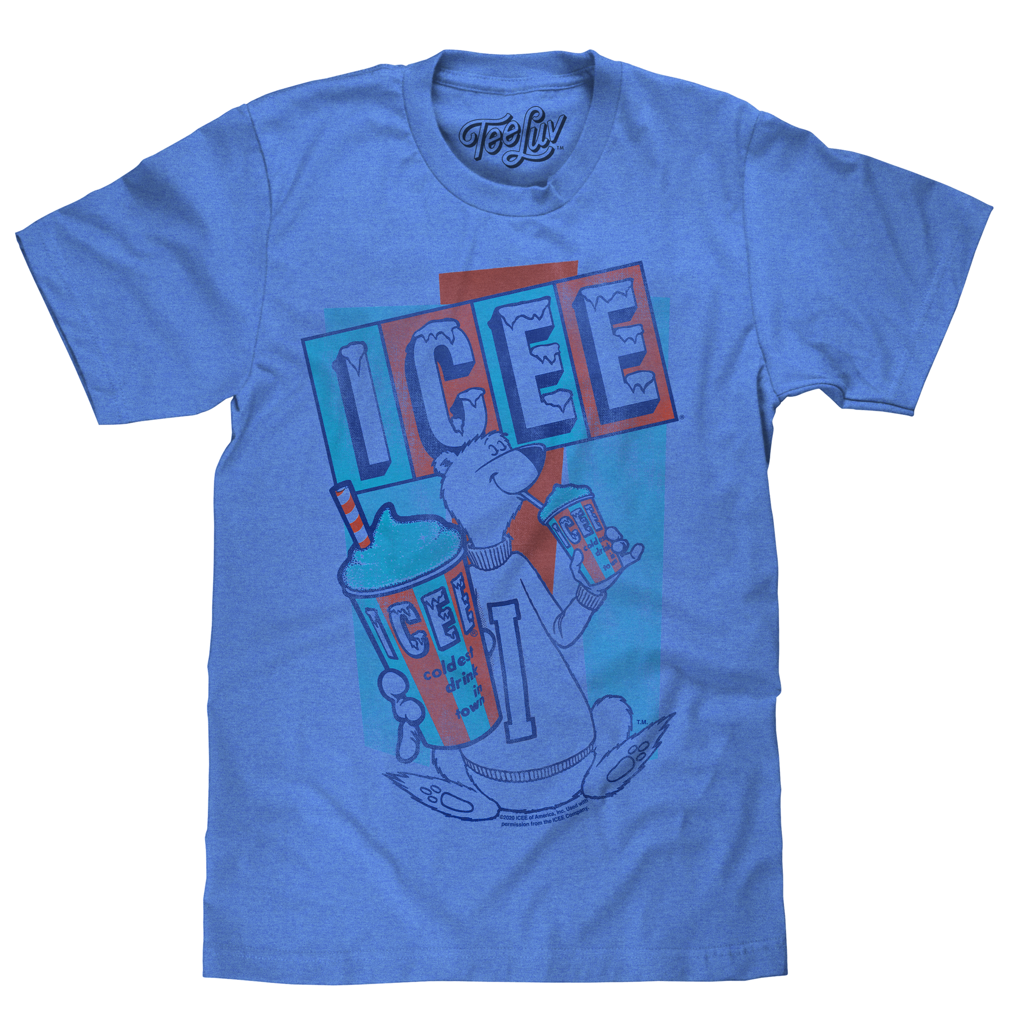 ICEE Polar Bear Logo T-Shirt - Blue