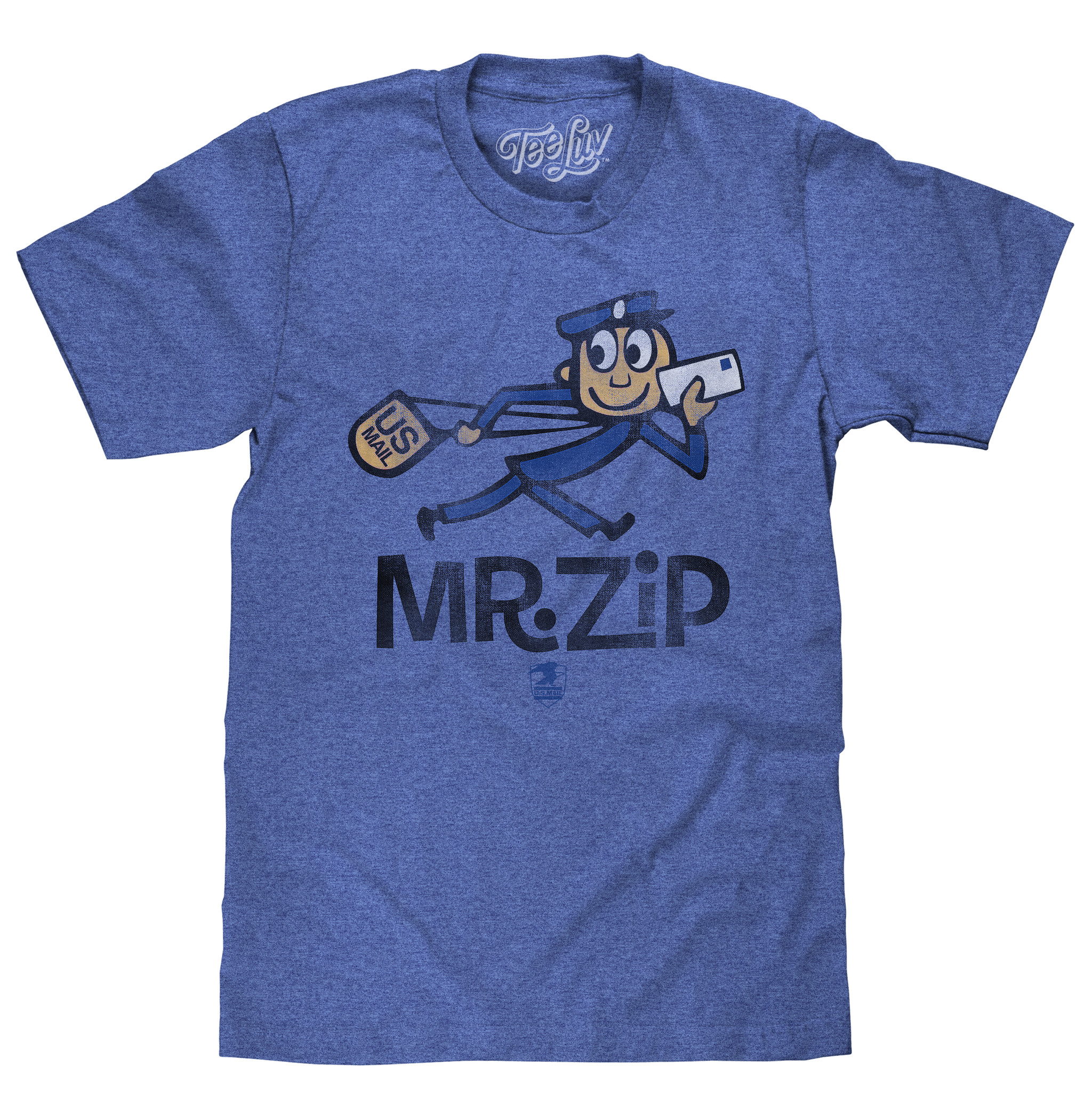 U.S. Mail Vintage Mr. Zip T-Shirt - Blue