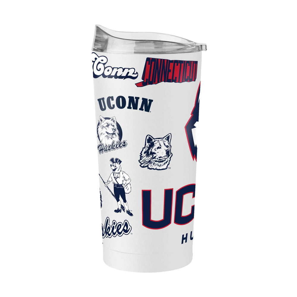 University of Connecticut Vintage History of Husky 20oz Powder Coat Tumbler - Logo Brands - Flyclothing LLC