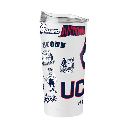 University of Connecticut Vintage History of Husky 20oz Powder Coat Tumbler - Logo Brands - Flyclothing LLC