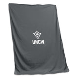 UNC Wilmington Charcoal Sweatshirt Blanket (Screened)