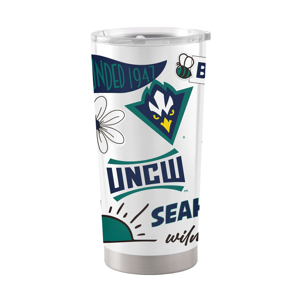 UNC Wilmington 20oz Native Stainless Tumbler - Logo Brands - Flyclothing LLC