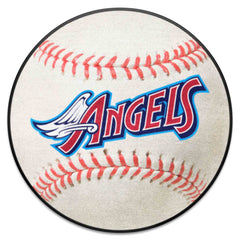 Anaheim Angels Baseball Rug - 27in. Diameter 1997 Retro Logo - Anaheim Angels