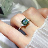 3 Carat Moissanite 925 Sterling Silver Ring - Trendsi - Flyclothing LLC