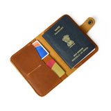 ChicVoyage Passport Sleeve - Tan Brown - Classy Leather Bags - Flyclothing LLC