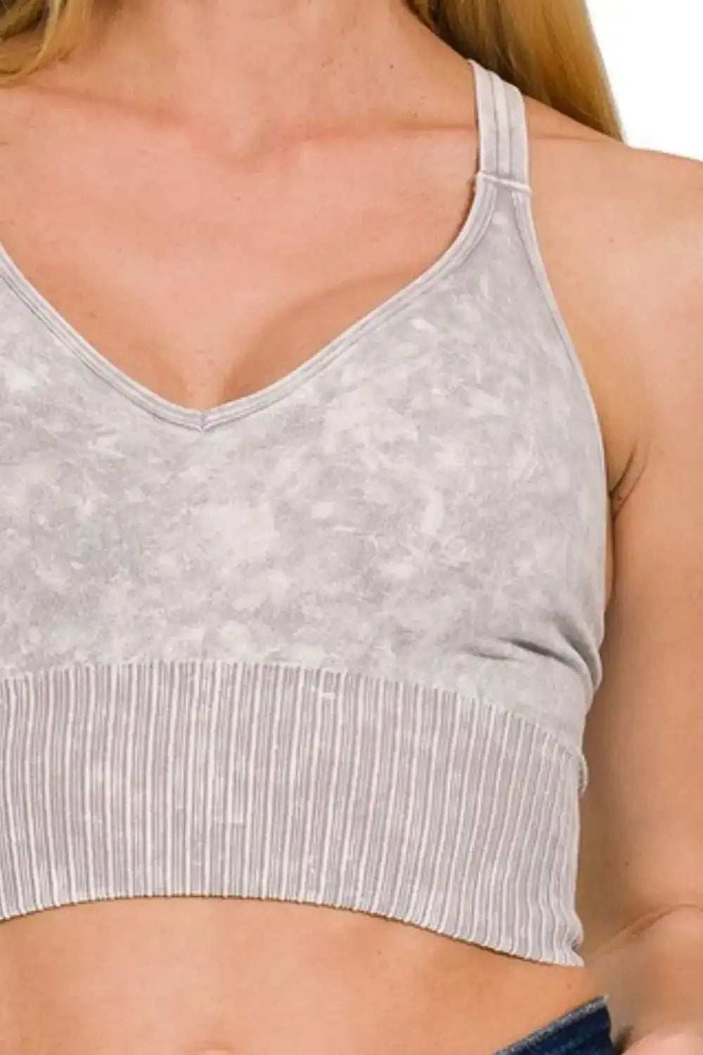 Zenana Washed Crisscross Strap Back Seamless Tank Top - Trendsi - Flyclothing LLC